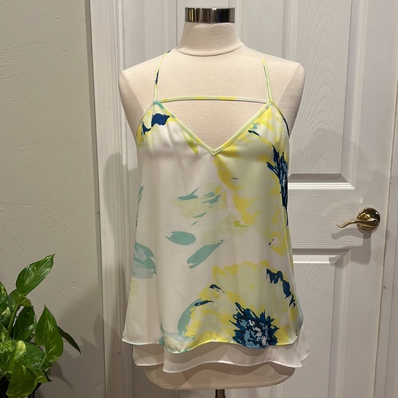 Guess Tops - GUESS Flowy Floral Racerback Top